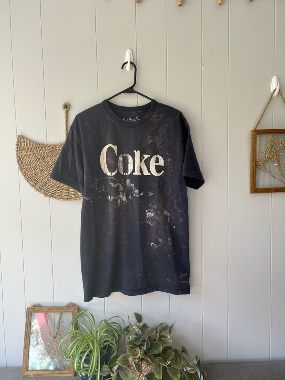 Coke Distressed Black Logo Graphic Tee